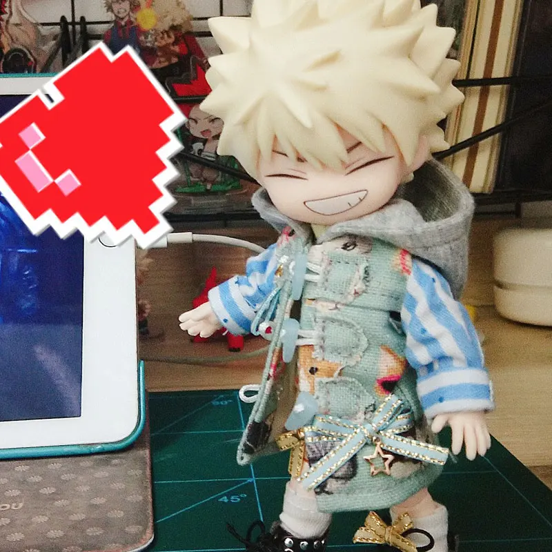 obitsu11 doll ob11 beauty knot pig 1/12 BJD clay handle can wear a cat coat clothes accessories |