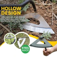 new all steel hardened hollow hoe multifunctional weeding shovel practical durable garden hand tools ts1