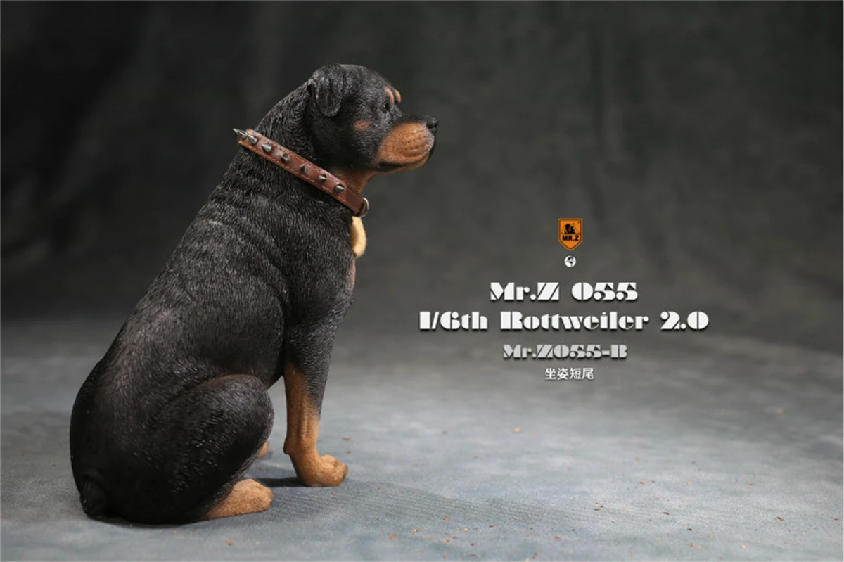 Mr.Z 1/6 Pet Rottweiler лояльная собака Полицейская Модель Животного Фигурка Декор Игрушка