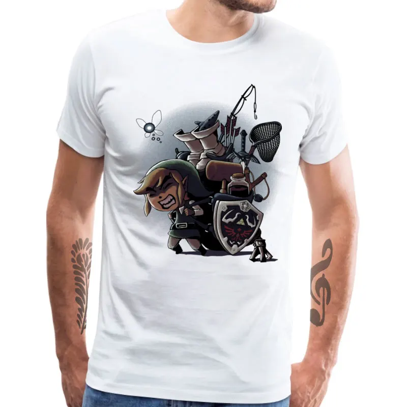 Жесткая футболка для мужчин Legend Of Zelda игры Adventure Time топы футболки на заказ