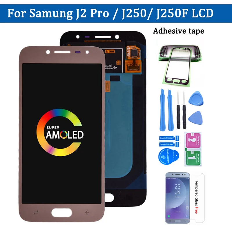 Оригинальный Super Amoled для Samsung Galaxy J2 pro 2018 J250 J250F ЖК дисплей и сенсорный экран