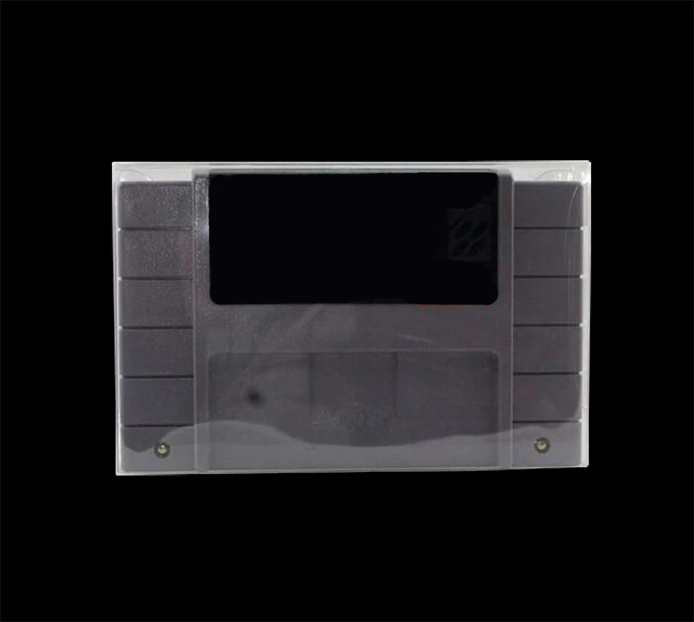 OCGAME 10 шт./лот, прозрачный чехол для SNES, защитный чехол для игр, пластиковый защитный чехол для nintendo, игровые коробки