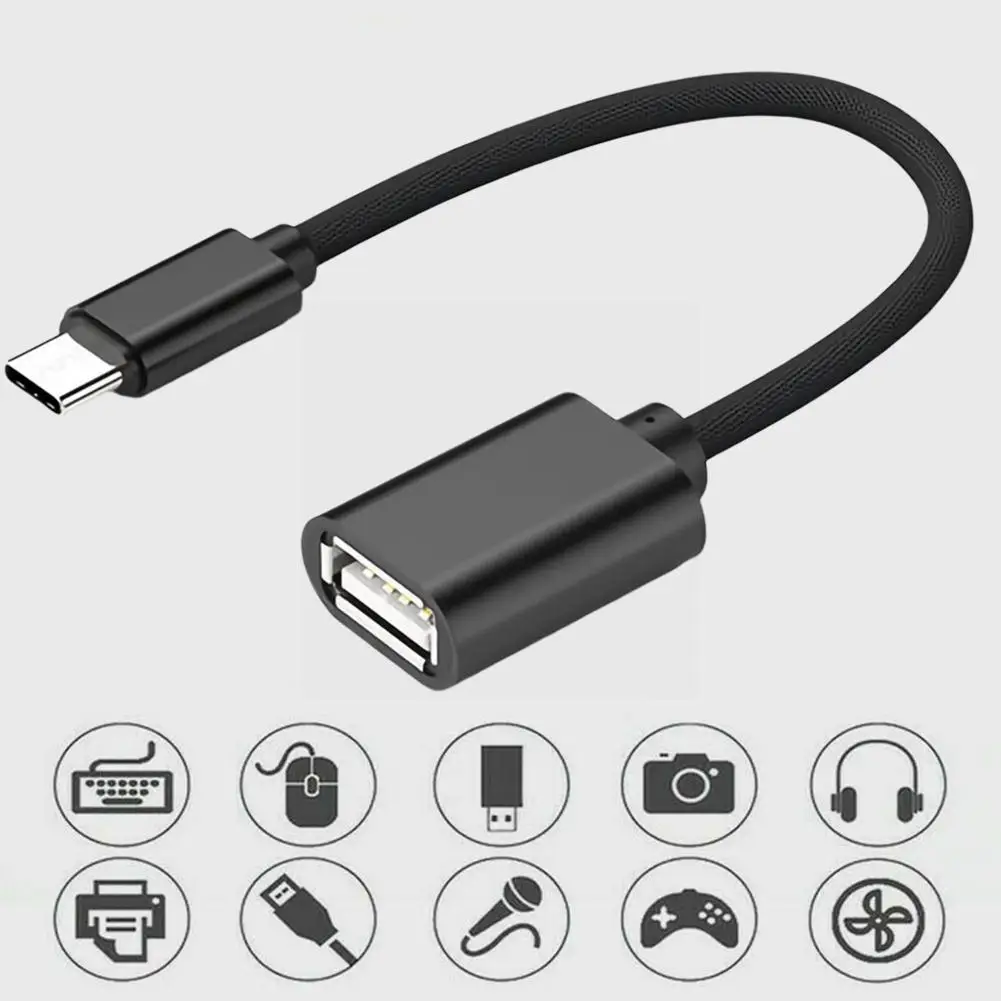 

Type-c To Usb Adapter Otg Cable Usb Type C Male To Usb Female Cable Converter For Mouse Keyboard Gamepad Type-c Adapter M7w4