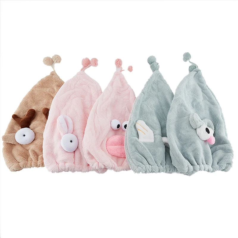 Шапочка для душа Воздухопроницаемый тюрбан волос из микрофибры быстросохнущее