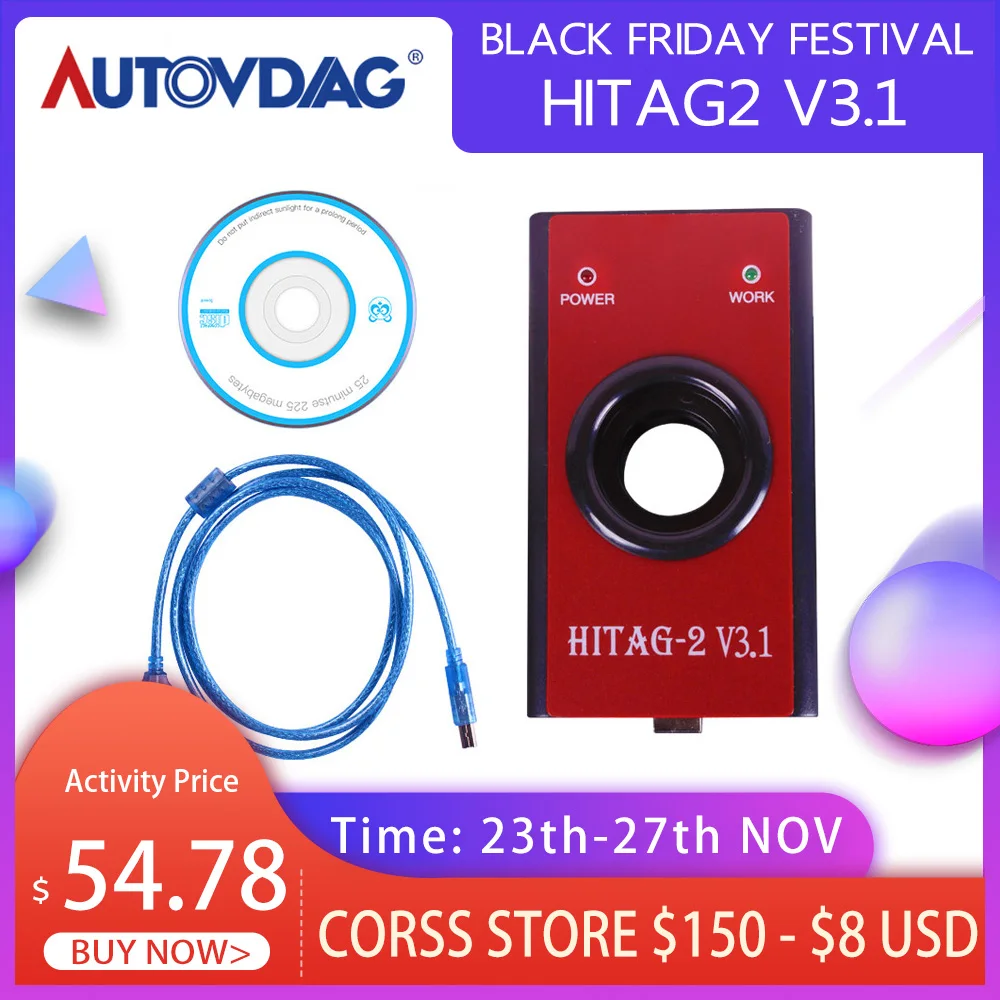 Автомобильный Стайлинг программатор для ключей HITAG2 V3.1 HiTag2 hitag 2 ключевой BMW/VW/SAAB
