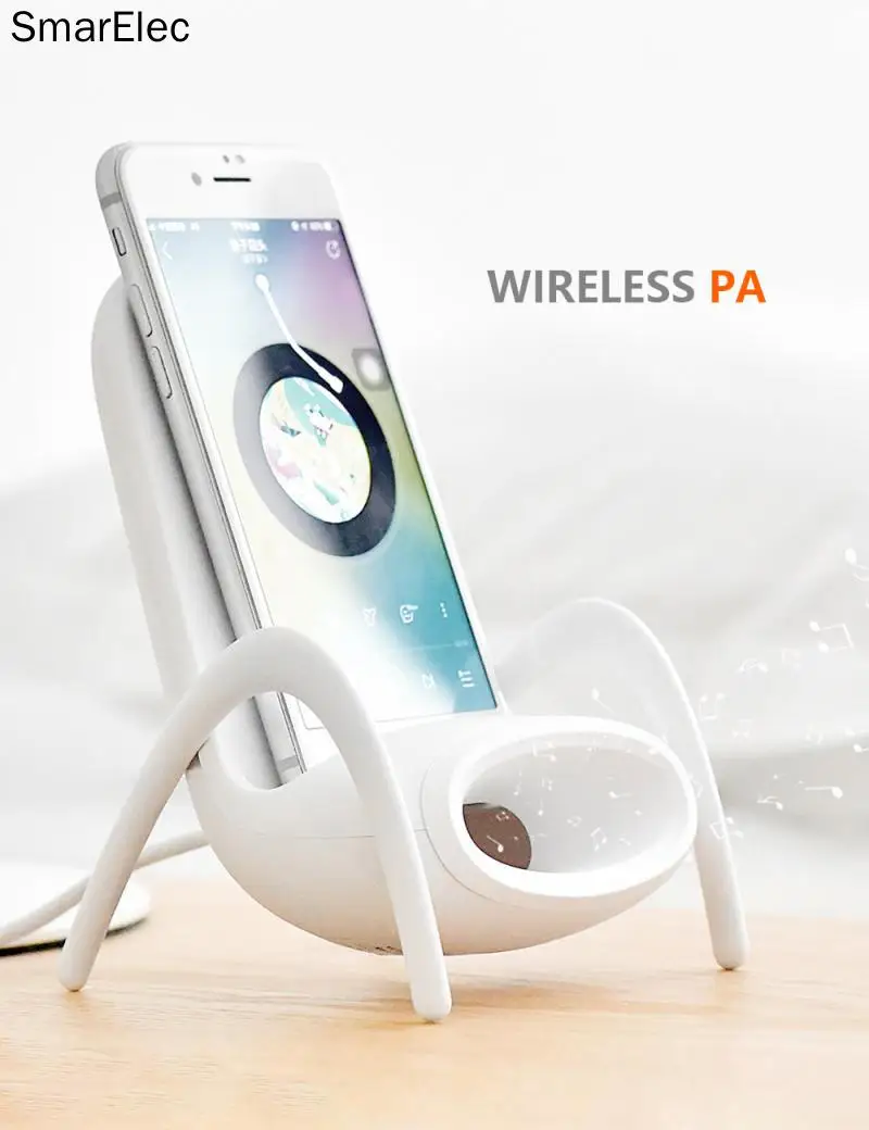 

Phone Holder Mini Chair Wireless Charger 10W Desk Mobile Holder Fast Charge Special Gift