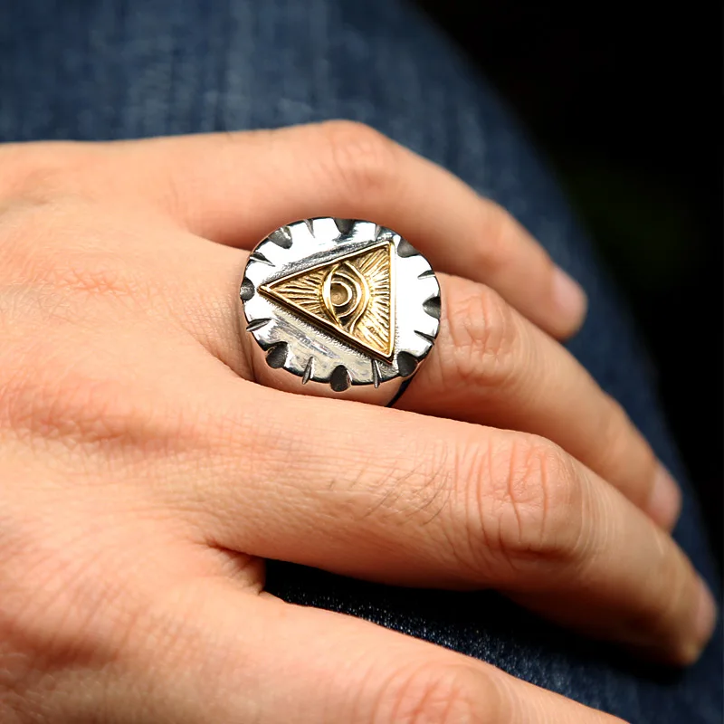 Модные масонские кольца для мужчин тяжелый металл в стиле панк хип хоп из