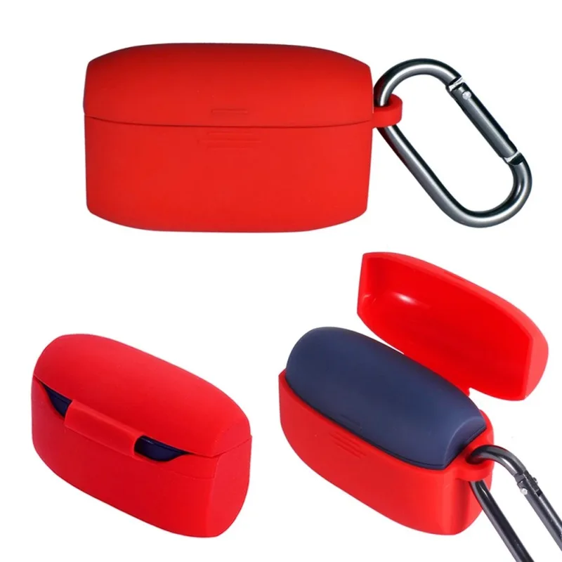 Earphone Case for Jabra Elite 65 t Wireless Sports Headset Silicone Protective Cover with Anti-Lost Hook Portable Cases | Электроника