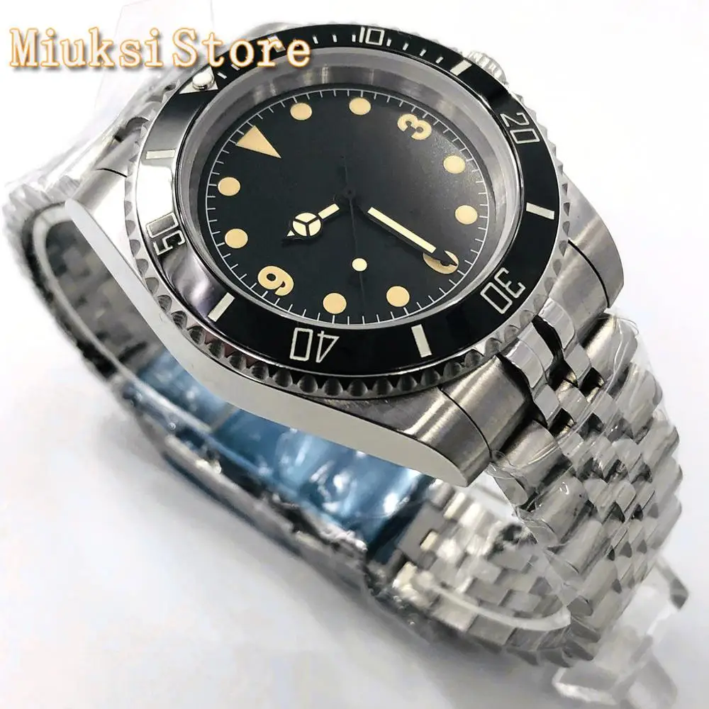 Bliger мужской лучший бренд 40 мм Серебряный чехол сапфировое стекло Керамическая