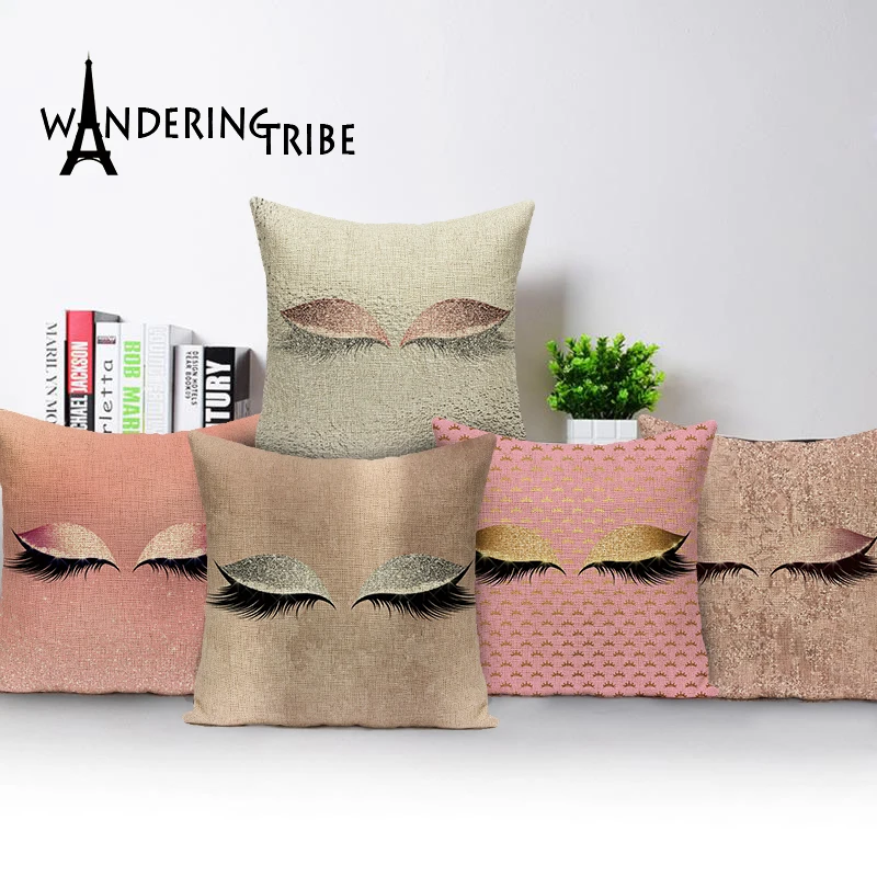 Потертый абстрактный подушки покрытия ресниц узоры Подушка Чехол набивная