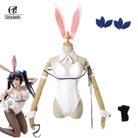 rolecos anime is it wrong to try to pick up girl in a dungeon cosplay hestia sexy bunny girl costumes women cosplay jumpsuit set