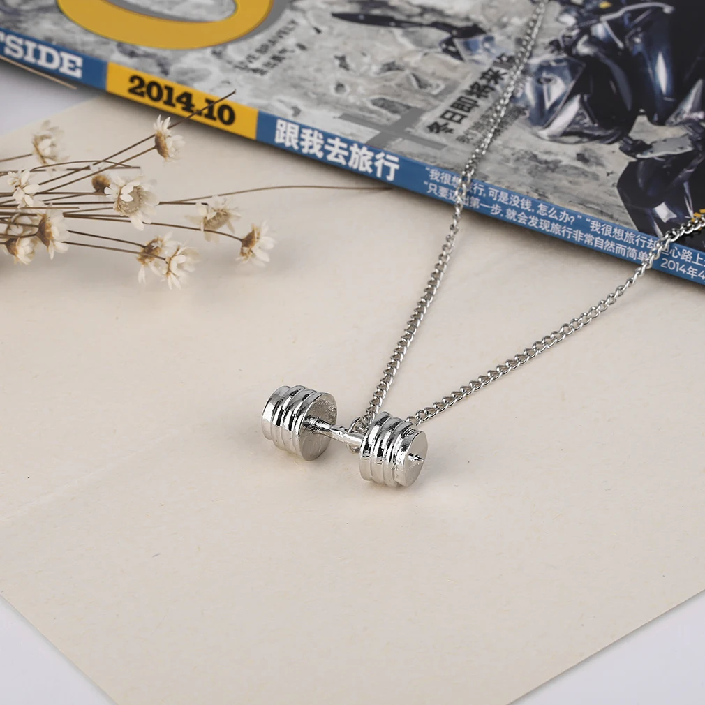 Мода золотой и серебряный цвета спортивный стиль тренажерный зал Титан кулон