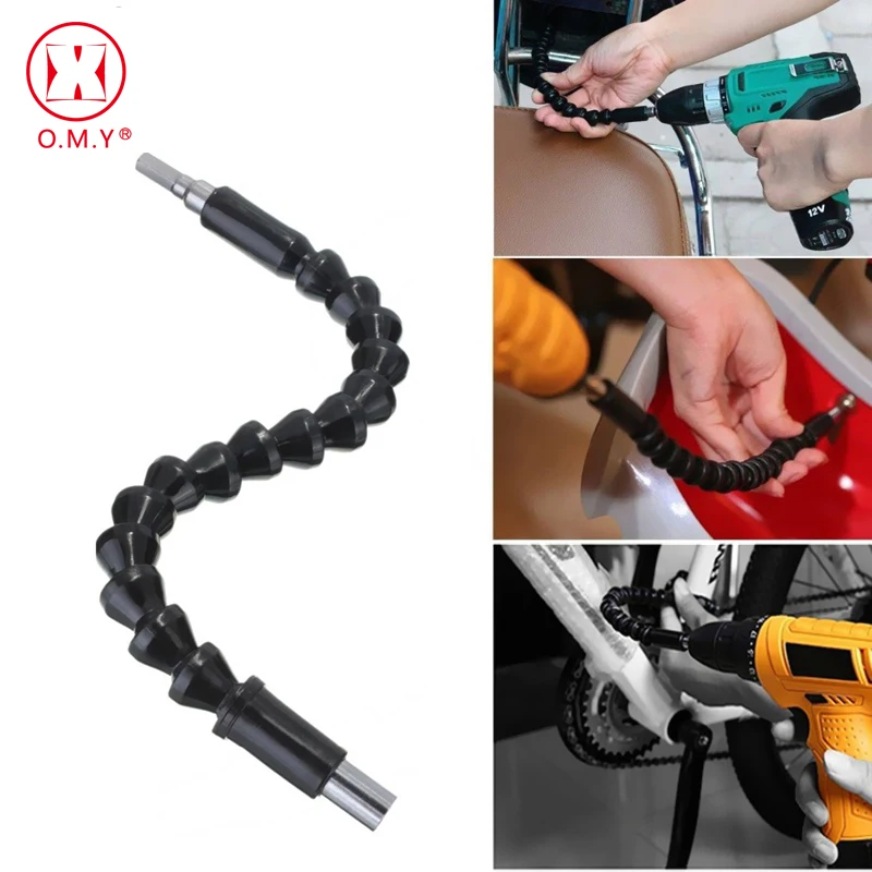 OMY 290 мм электронное сверло черная Гибкая фотовспышка держатель для бит