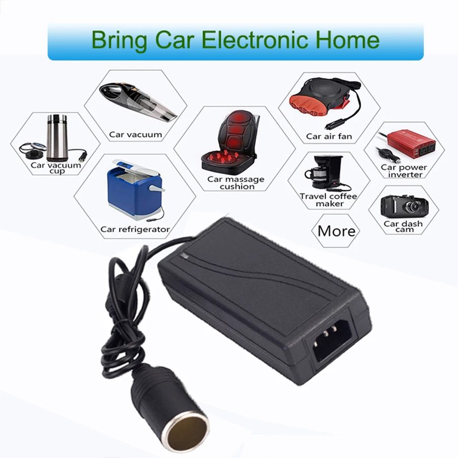 12 В 5 А Импульсный источник питания автомобильный инвертор 220 в прикуриватель