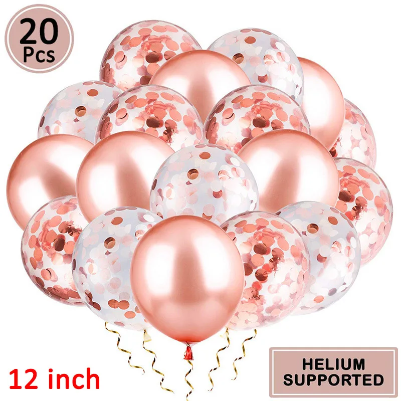 20pcs rose gold 15 шт. бумажные кисточки для детей на день рождения украшения стола Единорог для маленьких мальчиков и девочек для взрослых Холодное сердце принцесса украшения для вечеринок - Цвет: 20pcs rose gold