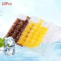 10 pcsbag disposable self sealing ice making bags diy ice cube pouch mould bag ice cream faster freezing maker kitchen gadgets