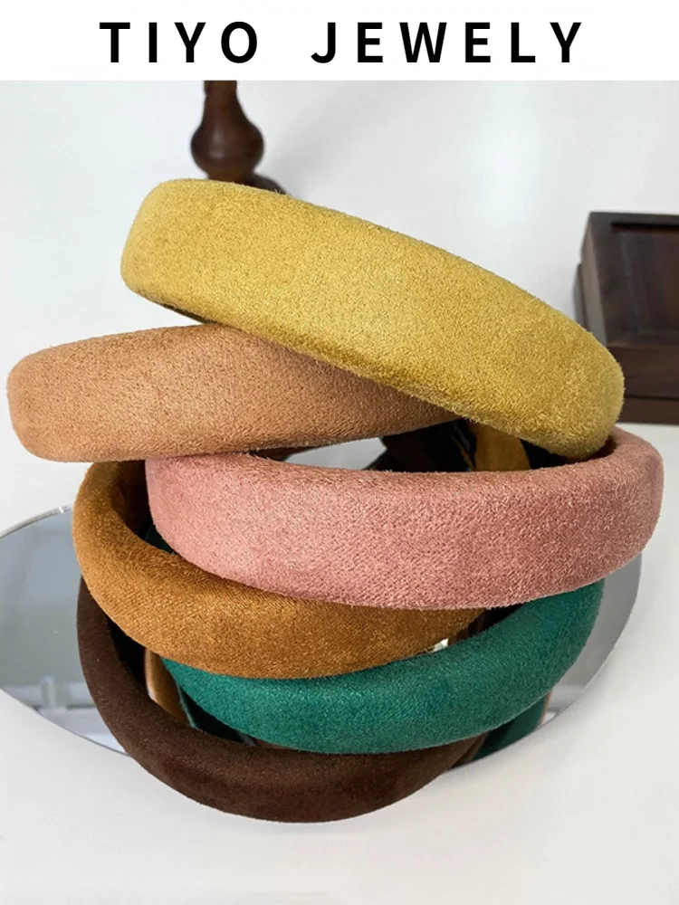 

Women Headband Solid Color Hair Bands Soft Headwear Girls Hairband Hair Accessories Hair Style Hoop Headwrap