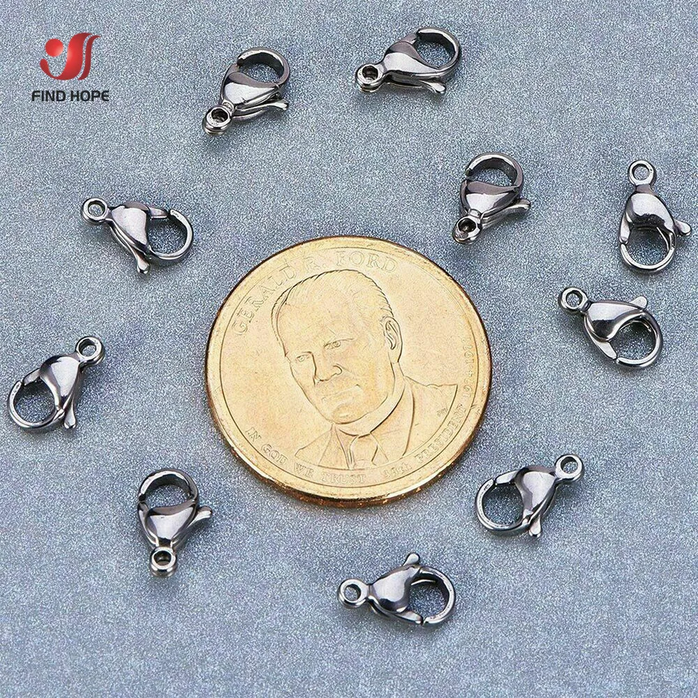 

100pcs Lobster Clasps For Bracelets Necklaces Hooks Chain Closure Findings Accessories For Jewelry Making Accessories