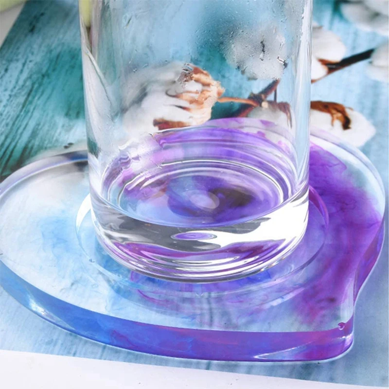 

10Pcs Resin Molds DIY Coasters Epoxy Resin Mold-Resin Silicone Mold, DIY Craft Coaster Mold,for Resin Coasters