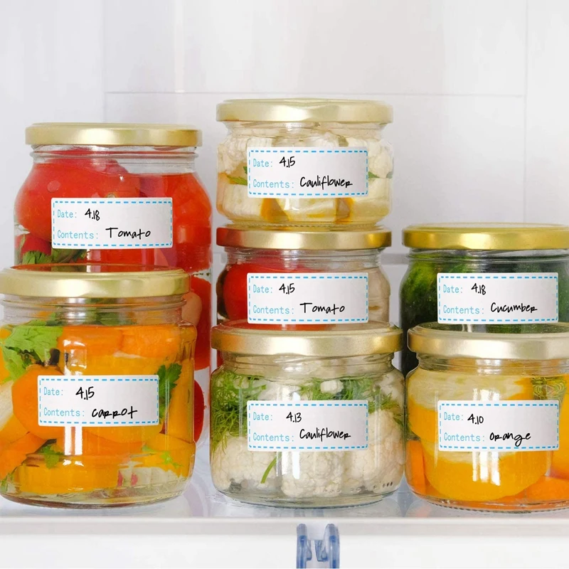 

Removable Freezer Labels, Self-Adhesive Food Storage Stickers,Refrigerator Freezer Paper Label