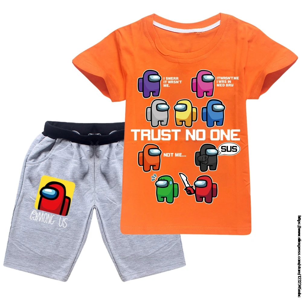 Комплекты детской одежды летняя одежда для мальчиков мультяшная Милая игра