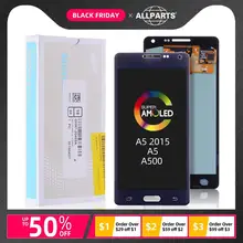 AMOLED Дисплей для SAMSUNG Galaxy A5 A5 A500FU A500 A500F A500M LCD в сборе с тачскрином 5.0'' черный белый золотой