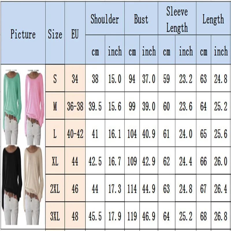 

New Casual Loose Ladies Long Sleeve Tops T Shirt Pure Color Tops Women Clothing T Shirt Fashion Summer Spring Autumn Basic Top