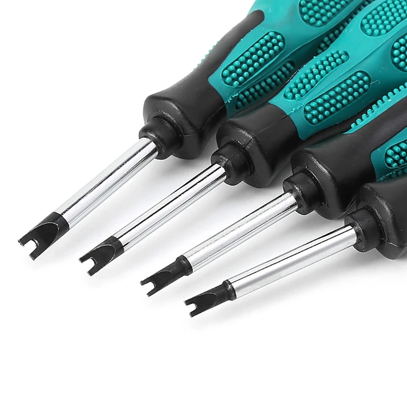 

4 Pcs 8cm Long Nonslip Handle Magnetic Spanner Head Screwdriver Set Hand Tool