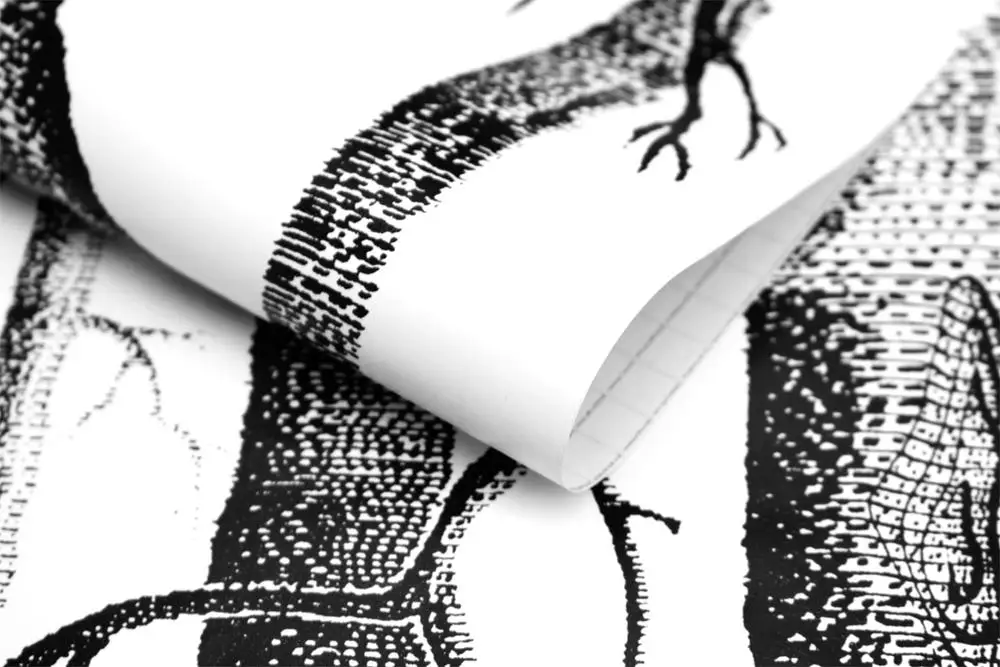 Обои с черно белыми деревянными палочками самоклеящиеся обои изображением