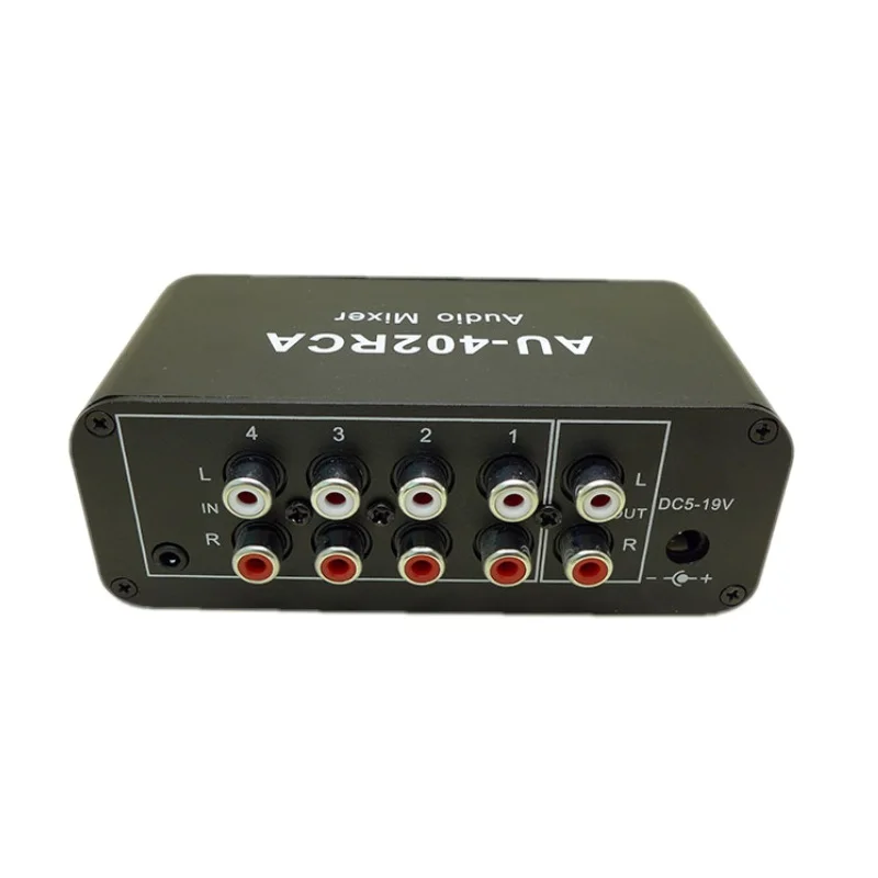 AU-402RCA 12 в стерео аудио смешанный распределитель сигнала селектор переключатель 4
