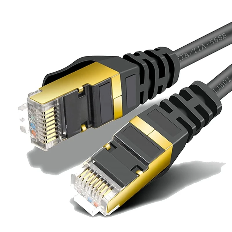 

Сетевой кабель CAT 7, гигабитный Ethernet LAN-кабель, 20 м-10 Гбит/с-патч-кабель, гибкий кабель Cat.7, необработанный кабель S, FTP-экранирование