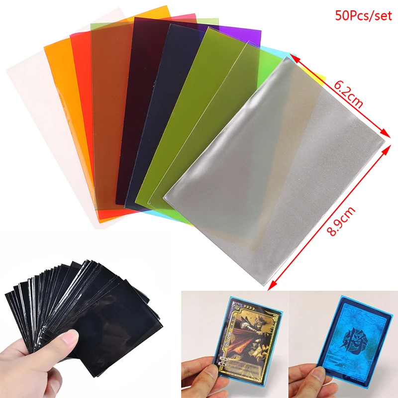 

50 шт. 62*89 мм Чехол для карт защитная карта цветная доска волшебные игры рукав новое поступление
