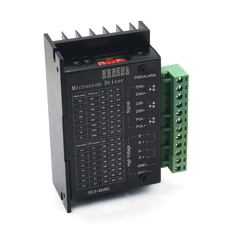 Драйвер для шагового двигателя TB6600 4 а 9 ~ 42 в TTL 32 микро-шаг ЧПУ 1 ось 2 или фазы 57 86 |