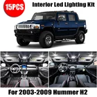 Для 2003 2004 2005 2006 2007 2008 Hummer H2 белые автомобильные аксессуары Canbus без ошибок светодиодный внутренний светильник комплект для чтения Ma