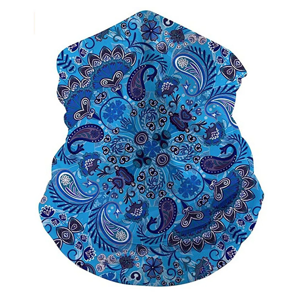 Женская шифоновая маска шарф палантины для лица женский шелковый с цветочным