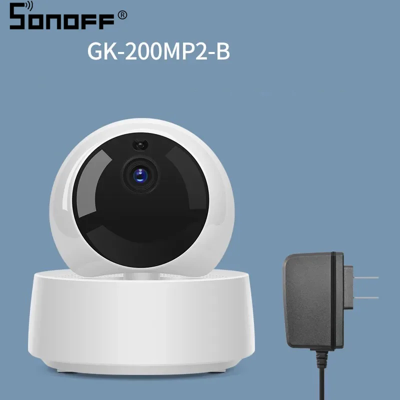 

Sonoff GK-200MP2-B 1080P HD Wifi Camera Smart Home Wireless Mini Camera TF Card Remote Monitor Night Vision Work With eWeLink