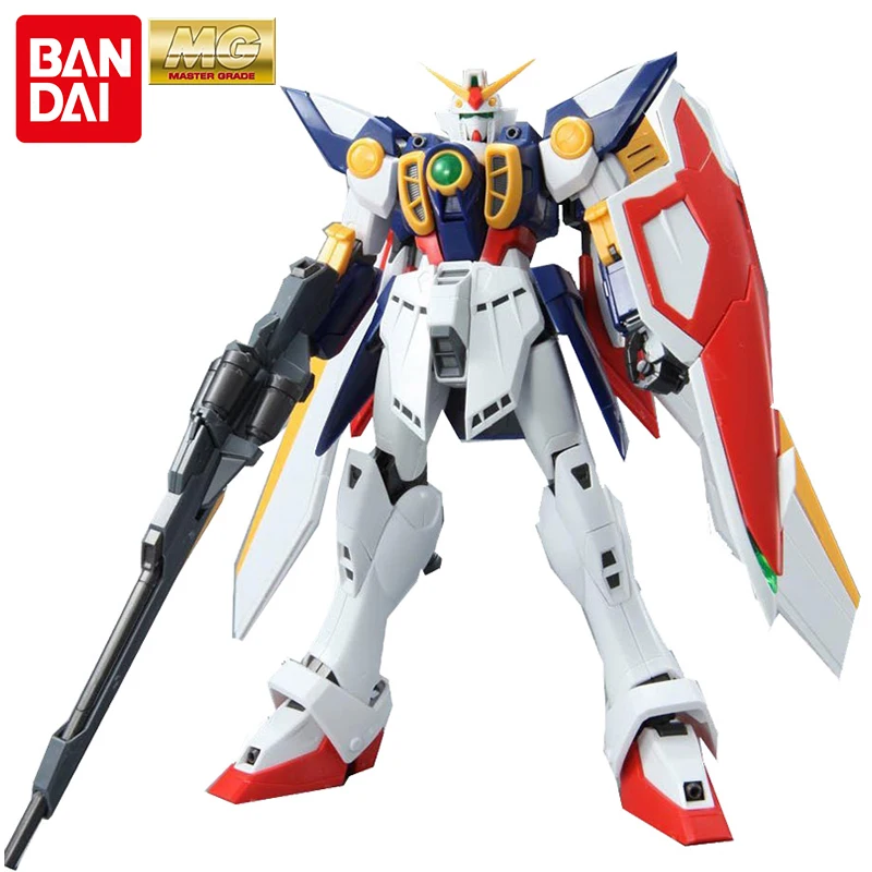 

Оригинальная экшн-фигурка Bandai Gundam MG 1/100 в виде крыла, модель телевизора в сборе, декоративная коллекционная игрушка, подарок на день рождени...