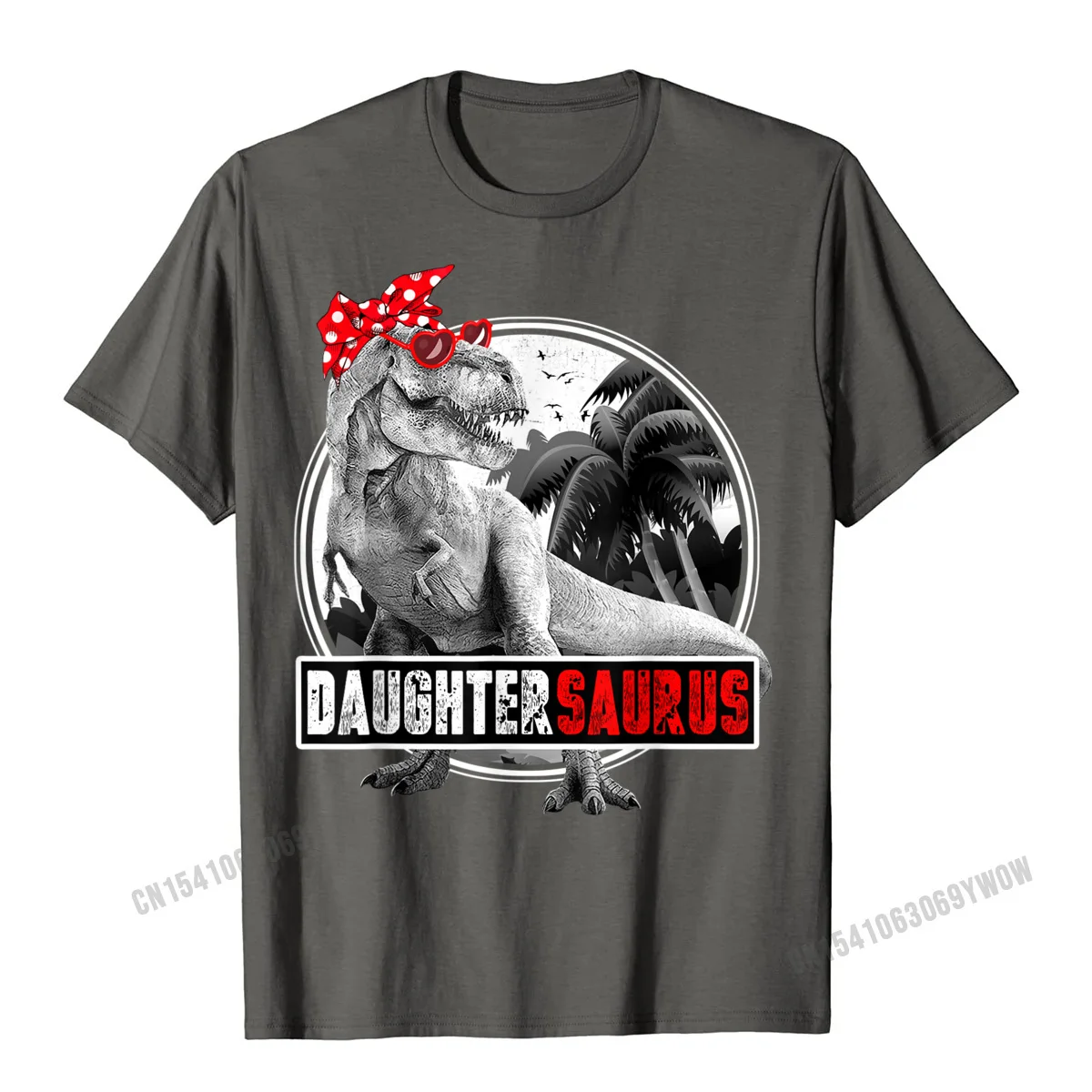 Футболка мужская с принтом дочери завра динозавра хлопок Харадзюку | Мужская