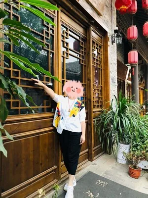 Женский комплект из 2 предметов Повседневная рубашка с асимметричным принтом и