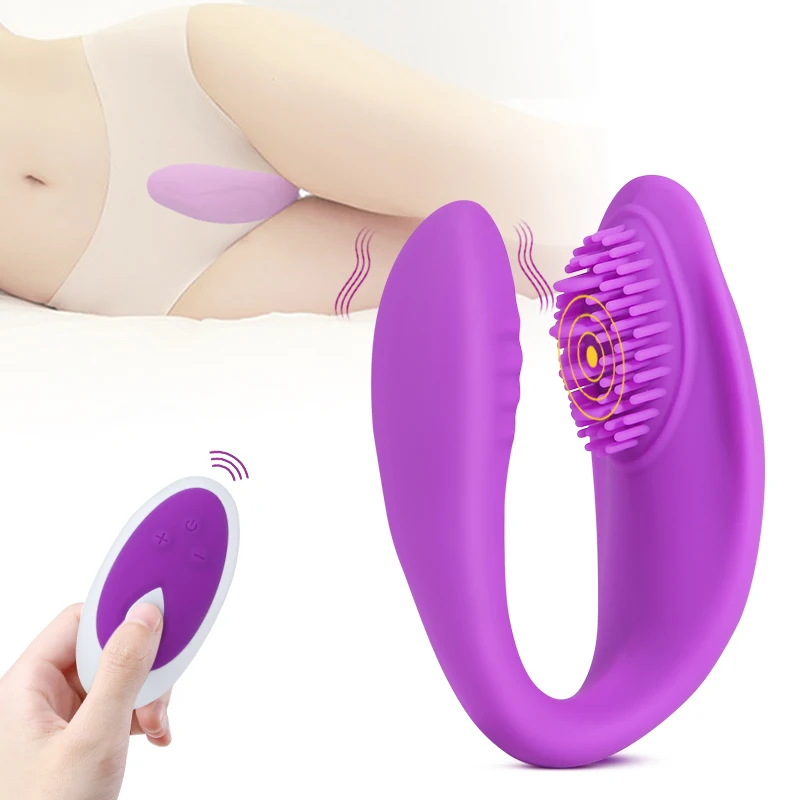 U образный клитор Вибраторы стимулируют Двойной вибрирующий имитация языка