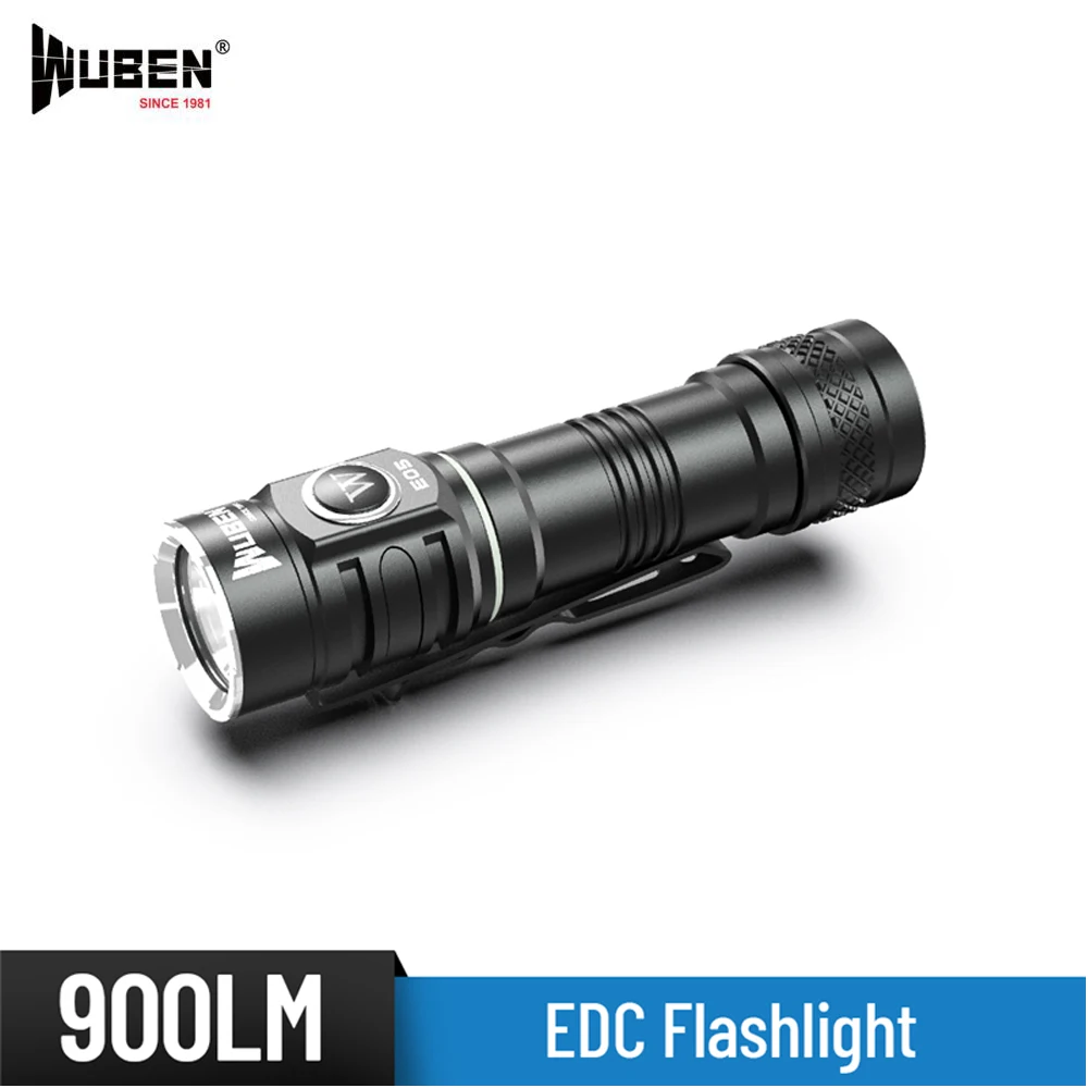 Wuben E05 тактический фонарь USB Перезаряжаемый XP L светодиодный макс 900 люменов