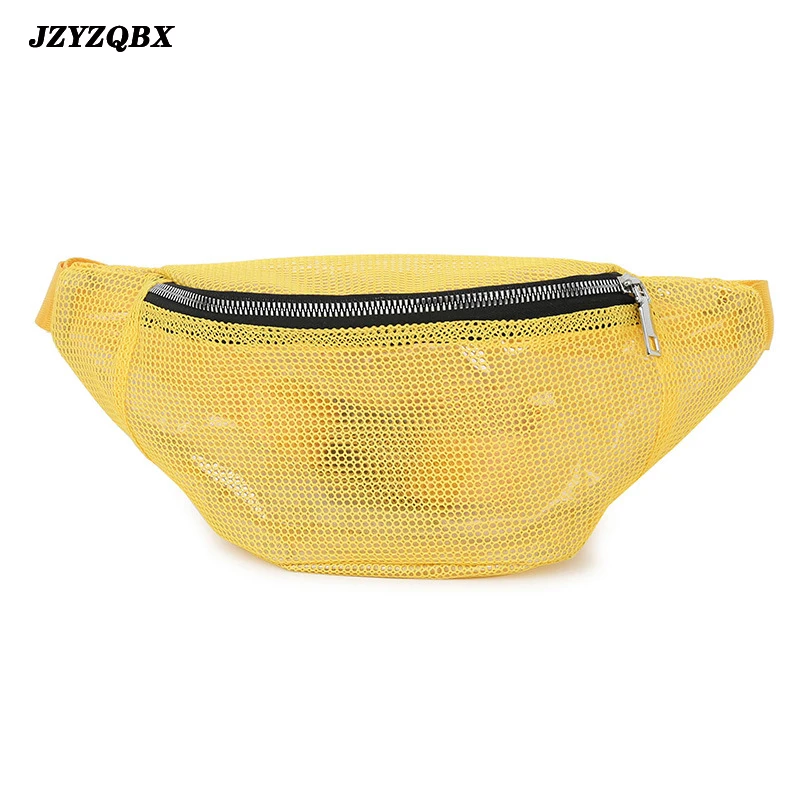 Сетчатая поясная сумка формы банан дышащая мессенджер Прозрачная ультратонкая