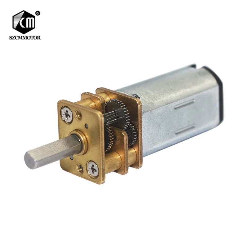 Микро редукторный двигатель N30 12 мм вал диаметром 3 напряжение постоянного тока 6