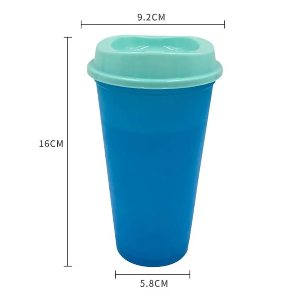 

New 500ml Water Bottle Large-Capacity Creative PP Hot Water Color-Changing Coffee Juice Cup Temperature Sensitive Drinking Cup