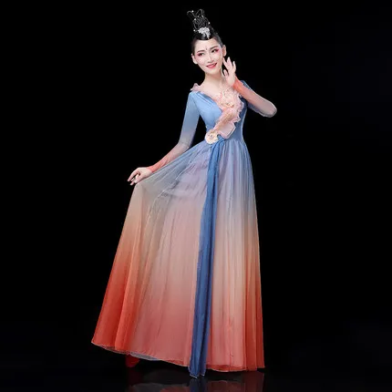 Новый Открытый танец современный танцевальный костюм костюмы женский хор группа