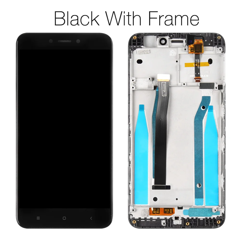 Black with Frame 5," ЖК-дисплей для XIAOMI Redmi 4X, сенсорный экран с рамкой для XIAOMI Redmi 4X, ЖК-дисплей 4X Pro, ЖК-экран в сборе - Цвет: Black with Frame