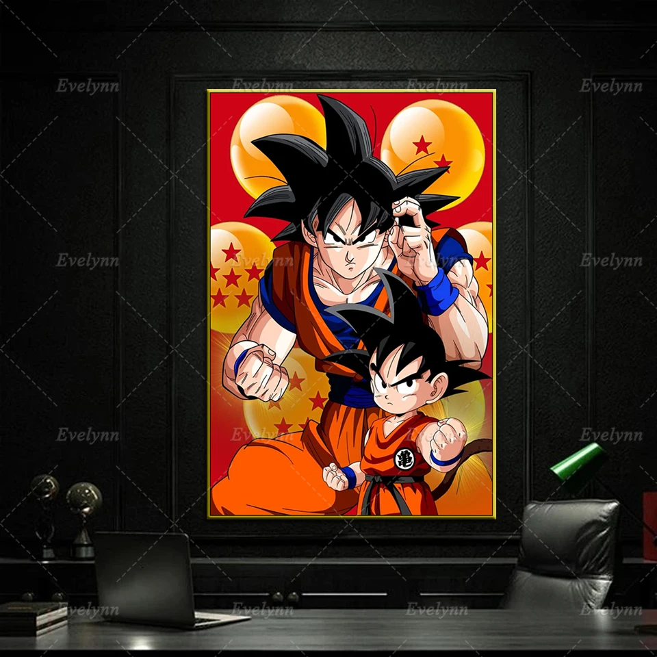 

Japan Anime Dragon Ball KAKAROTO Canvas Posters Nordic Home Bedroom Decor Painting Modern Living Room Wall Art Prints Picture