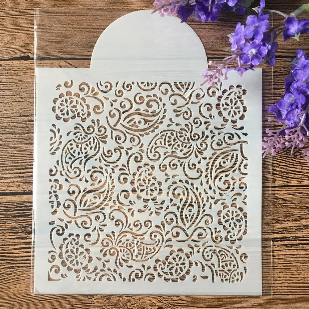 Трафарет для росписи стен 15 см 5 9 дюйма раскраска скрапбукинга рельефная