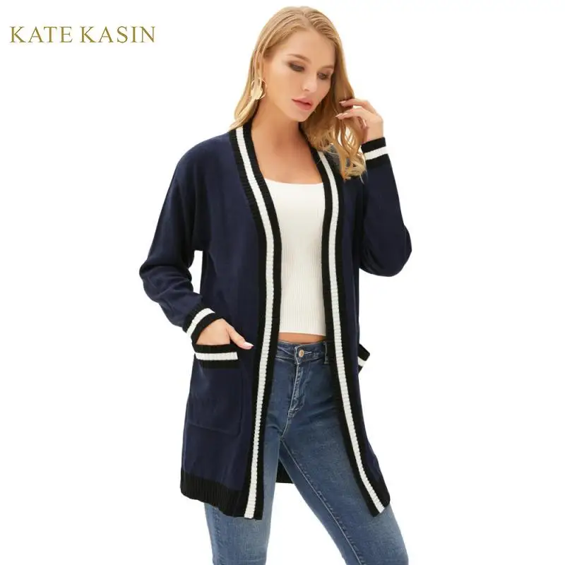 Kate Kasin женские кардиганы трикотаж длинный рукав тонкий 568 кардиган верхняя одежда