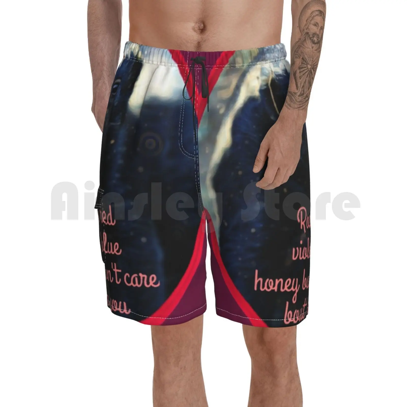 Пляжные шорты медовый барсук поэма смешной страх Hone Y|Плавки и пляжные шорты| |